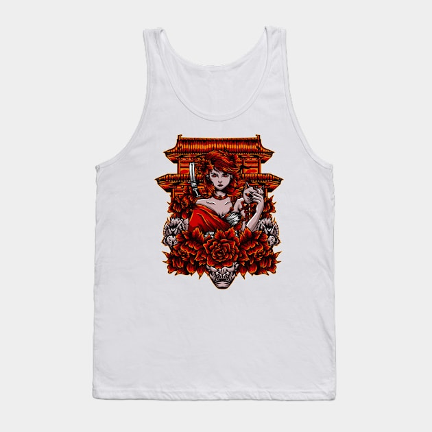 Geisha Tank Top by Suke_Imagen